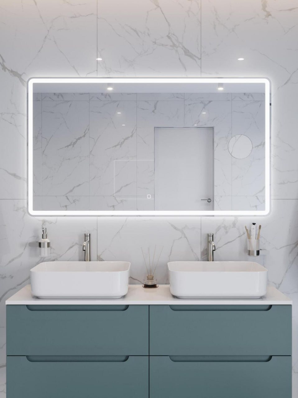 Зеркала BelBagno Marino с линзой