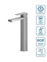 Смеситель для накладных раковин BelBagno KRAFT-LMC-IN-W0
