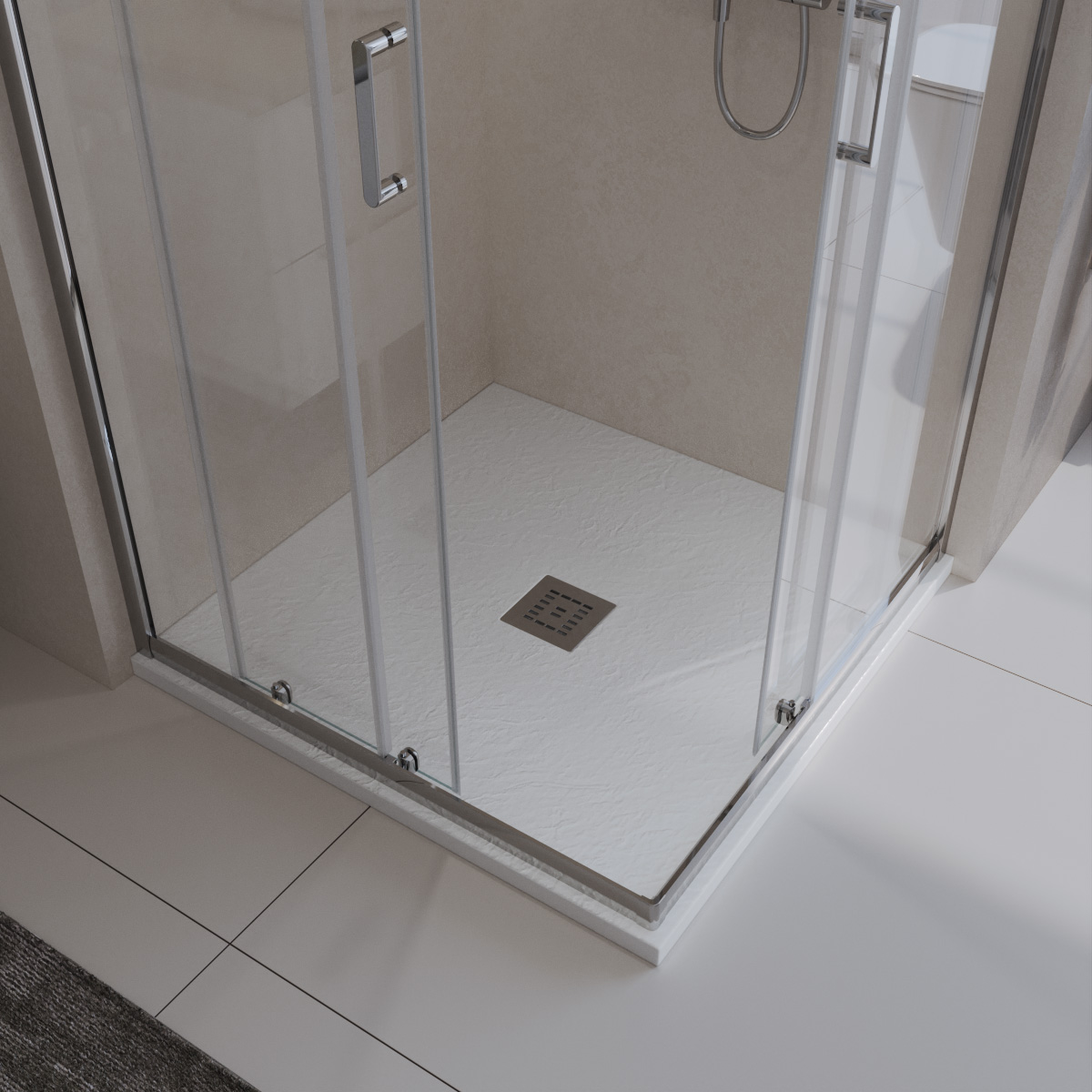 НОВИНКА 2023 г!  Душевые поддоны из искусственного мрамора серии UNO бренда BELBAGNO!