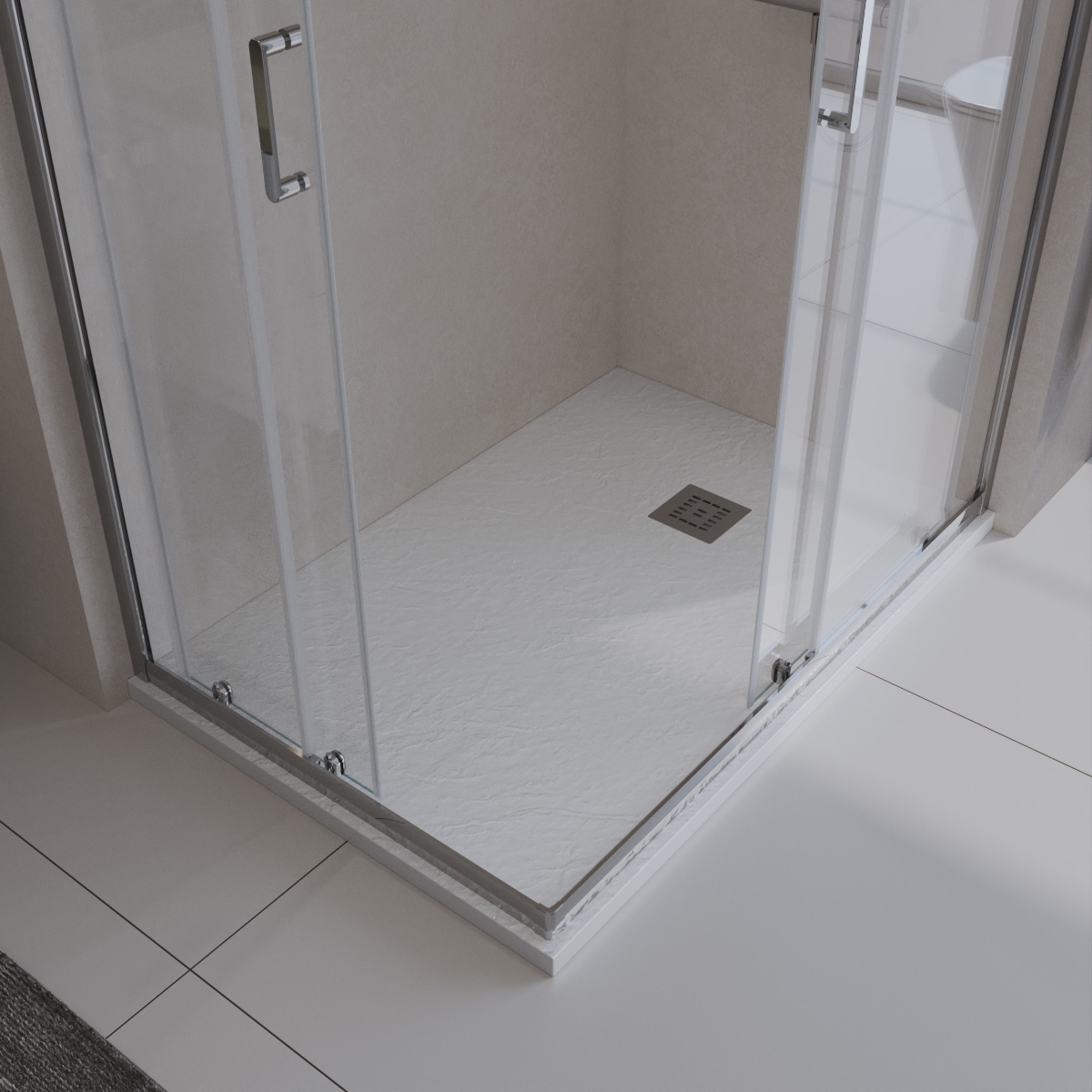 НОВИНКА 2023 г!  Душевые поддоны из искусственного мрамора серии UNO бренда BELBAGNO!