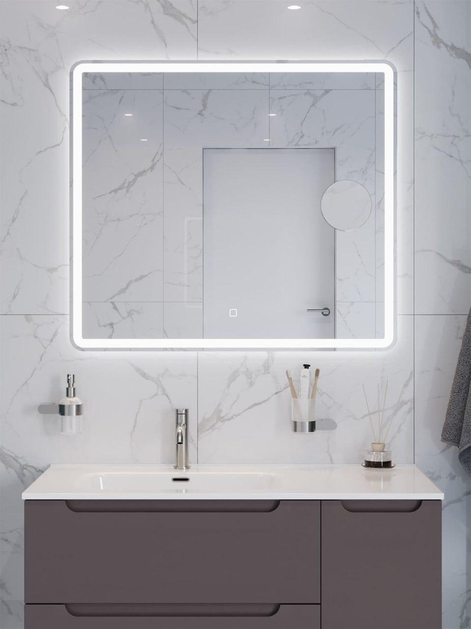 Зеркала BelBagno Marino с линзой