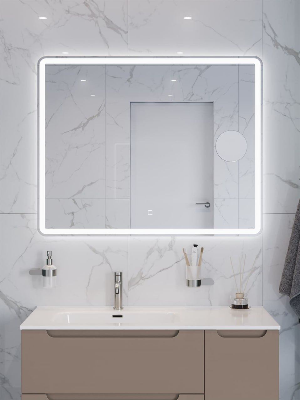 Зеркала BelBagno Marino с линзой