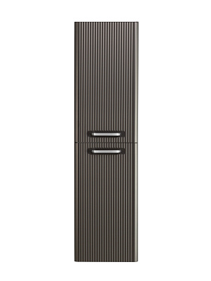 Шкаф подвесной BelBagno DUE-1500-2A-SC-GM-P Оружейная сталь, ручки - Хром полированный