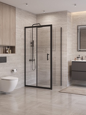 Душевой уголок BelBagno UNO-195-AH-1-110/80-C-NERO