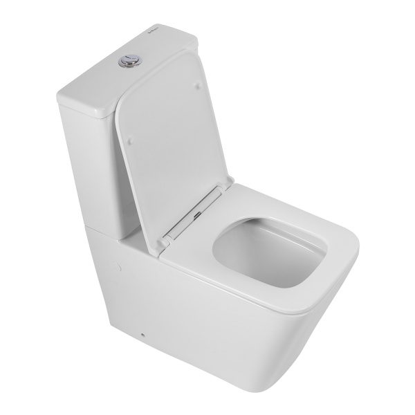 Унитаз-компакт безободковый c cиденьем BelBagno ARDENTE-R BB02093CPR/SC