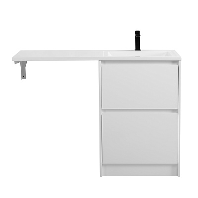 Тумба с раковиной напольная BelBagno KRAFT-LVD 120 Bianco Opaco, раковина белая правая