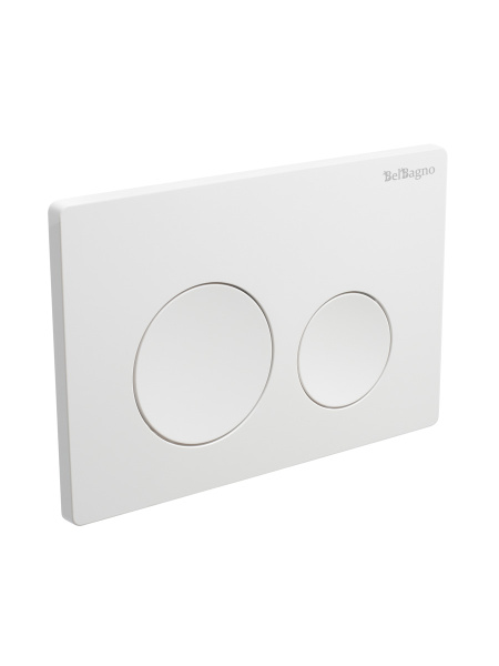 Кнопка смыва BELBAGNO BB-03C-BL, белый глянец — фото 3