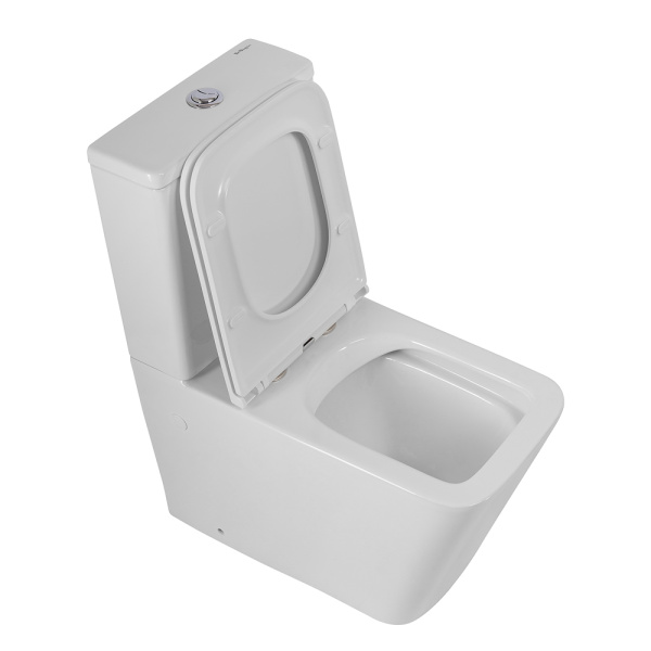 Унитаз-компакт безободковый c cиденьем BelBagno ARDENTE-R BB02093CPR/SC