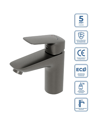 Смеситель для раковины без донного клапана BelBagno DUE-LVM-GM-W0