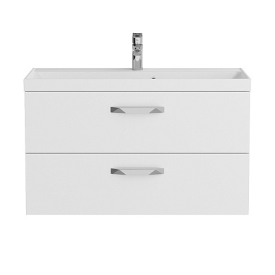 Тумба с раковиной подвесная BelBagno AURORA 90 Bianco Lucido, раковина белая