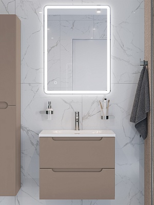 Тумба с раковиной подвесная BelBagno ЭТНА (ETNA) 70 Бежевый Матовый, раковина BB-8099-70
