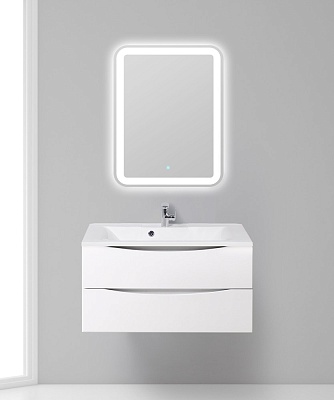 Тумба с раковиной подвесная BelBagno MARINO 90 Bianco Lucido, раковина белая