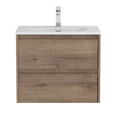Тумба с раковиной подвесная BelBagno KRAFT 39 60 Rovere Tabacco, раковина белая BB-8099-3-60