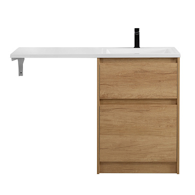 Тумба с раковиной напольная BelBagno KRAFT-LVD 120 Rovere Nebrasca Nature, раковина белая правая