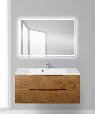 Тумба с раковиной подвесная BelBagno MARINO 100 Rovere Nature, раковина белая