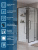 Душевая кабина BelBagno UNO-CAB-A-1-90-C-NERO-Bi-TOP-R, правая
