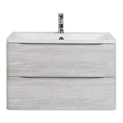Тумба с раковиной подвесная BelBagno ACQUA 90 Rovere Vintage Bianco, раковина белая