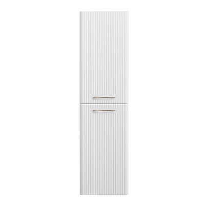 Шкаф подвесной BelBagno DUE-1500-2A-SC-BL-P Bianco Lucido, ручки - Сатиновый никель