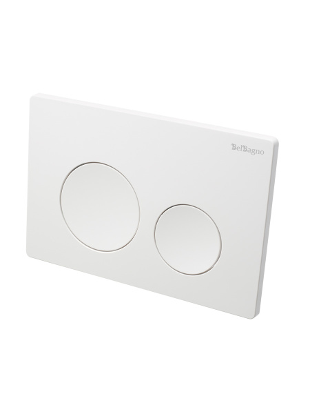 Кнопка смыва BELBAGNO BB-03C-BL, белый глянец — фото 4