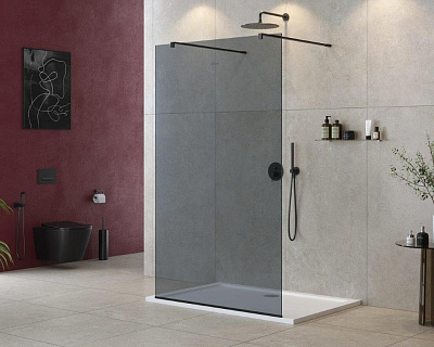 Душевая перегородка CEZARES LIBERTA-L-2-120-120-GR-NERO