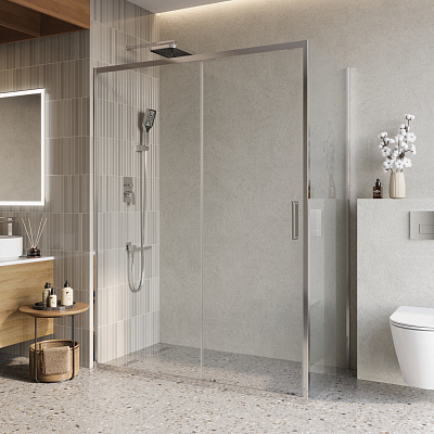Душевой уголок BelBagno LUCE-AH-1-150/80-C-Cr