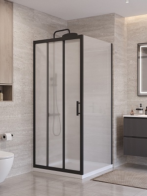 Душевой уголок BelBagno UNO-195-AF-31-90-P-NERO