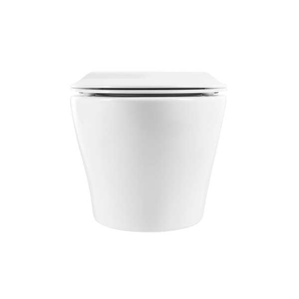 Унитаз подвесной безободковый BelBagno ACQUA BB340CHR с сиденьем BB2020SC