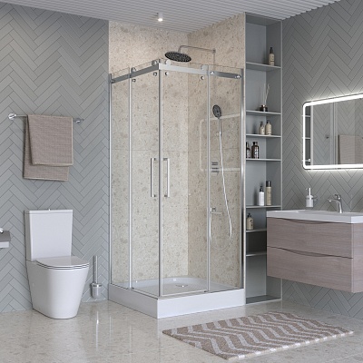 Душевой уголок BelBagno MARINO-2-A-2-90-C-CR