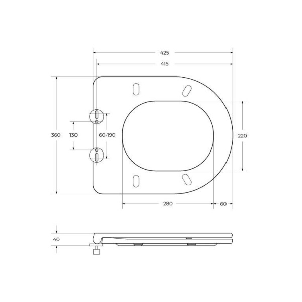 Крышка-сиденье BelBagno TRE BB8001SC