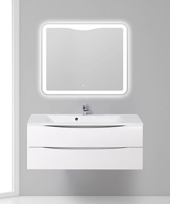 Тумба с раковиной подвесная BelBagno MARINO 110 Bianco Opaco, раковина белая