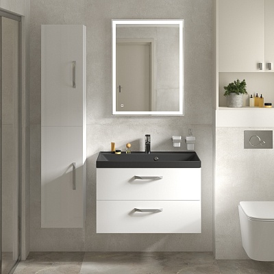 Шкаф подвесной BelBagno AURORA-1600-2A-SC-BO-P-L Bianco Opaco, левосторонний