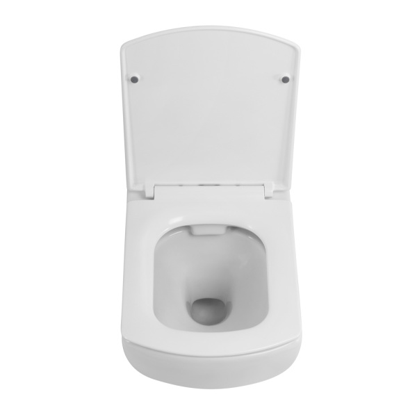 Унитаз подвесной безободковый BelBagno CARINA BB514CHR с сиденьем BB5046SC