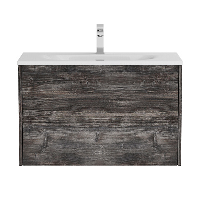 Тумба с раковиной подвесная BelBagno KRAFT 39 80 Pino Pasadena, раковина белая BB-8099-3-80