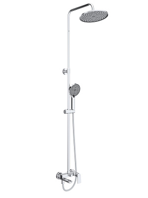 Душевая стойка со смесителем и изливом BelBagno MARINO-VSCM-CRM