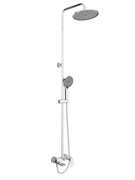 BELBAGNO MARINO Душевая стойка со смесителем и изливом, хром MARINO-VSCM-CRM