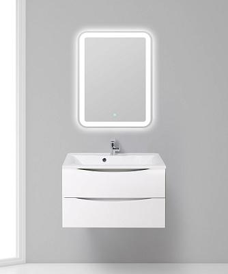 Тумба с раковиной подвесная BelBagno MARINO 80 Bianco Lucido, раковина белая