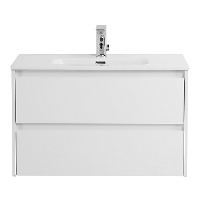 Тумба с раковиной подвесная BelBagno KRAFT 39 80 Bianco Opaco, раковина белая