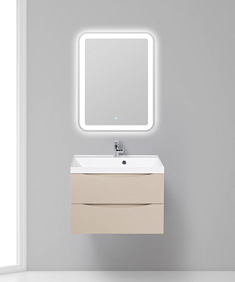 Тумба с раковиной подвесная BelBagno MARINO 70 Crema Opaco, раковина белая