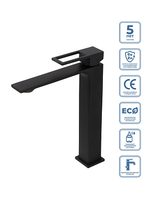 Смеситель для накладных BelBagno LUCE LUC-LMC-NERO-W0
