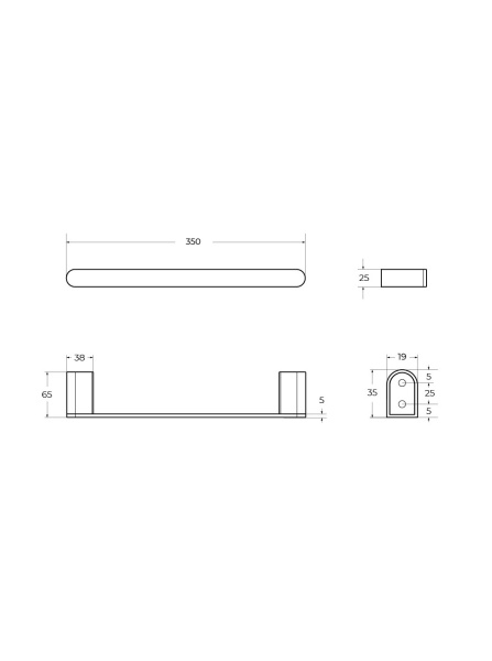 Полотенцедержатель CEZARES STYLUS-TH-30-BORO