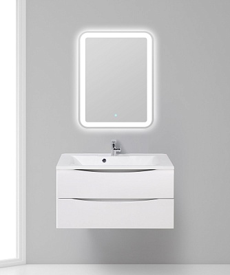 Тумба с раковиной подвесная BelBagno MARINO 90 Bianco Opaco, раковина белая