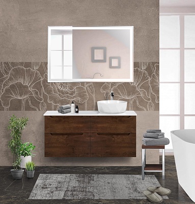 Тумба со столешницей подвесная BelBagno ETNA-H60 120 Rovere Moro