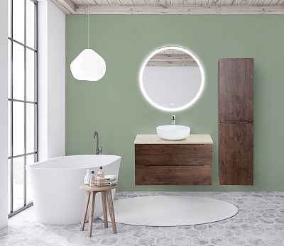 Тумба со столешницей подвесная BelBagno ETNA 100 Rovere Moro