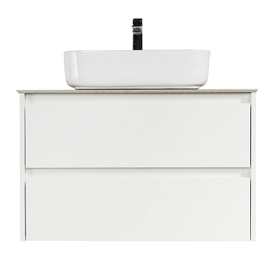Тумба со столешницей и накладной раковиной подвесная BelBagno KRAFT 90 Bianco Opaco