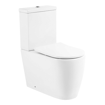 Унитаз-компакт безободковый BelBagno MARINO BB105CPR с сиденьем BB2031SC