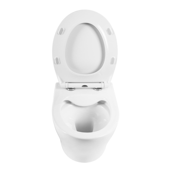 Унитаз подвесной безободковый BelBagno ACQUA BB340CHR с сиденьем BB2020SC