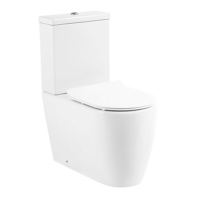 Унитаз-компакт безободковый BelBagno MARINO BB105CPR с сиденьем BB2111SC