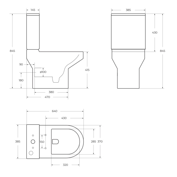 Унитаз-компакт безободковый BelBagno NORMA BB339CPR с сиденьем BB865SC