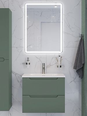 Тумба с раковиной подвесная BelBagno ЭТНА (ETNA) 60 Еловый Матовый, раковина BB-8099-60