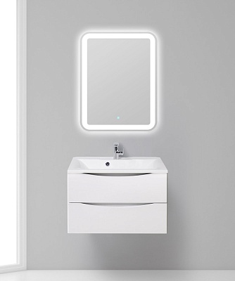 Тумба с раковиной подвесная BelBagno MARINO 75 Bianco Opaco, раковина белая